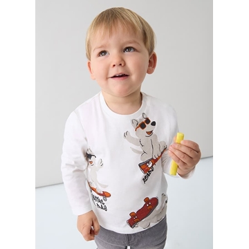 Camiseta manga larga nata - Imagen 1