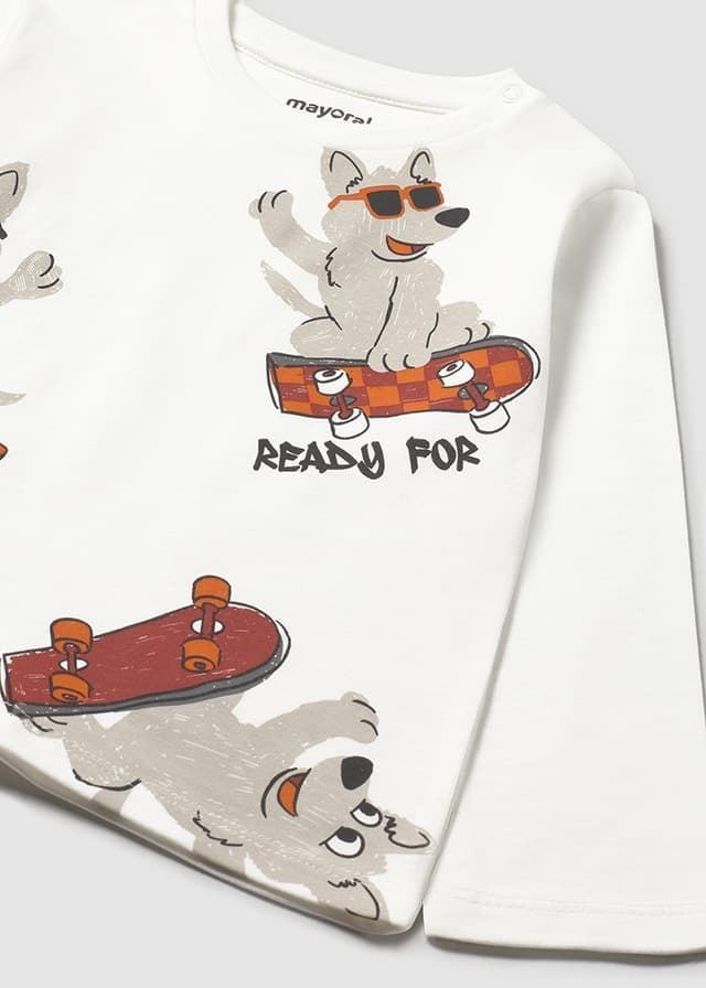 Camiseta manga larga nata - Imagen 6
