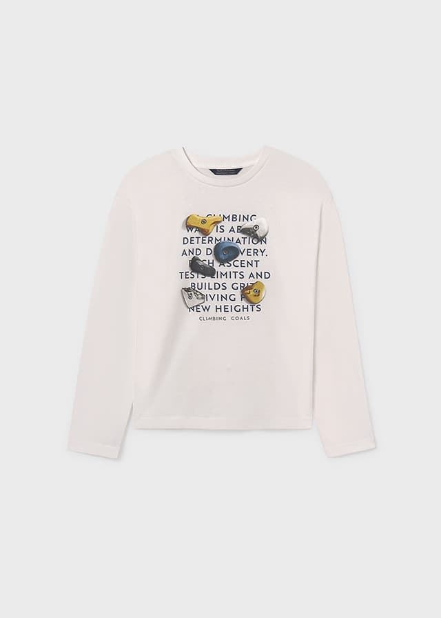 Camiseta manga larga nata - Imagen 3