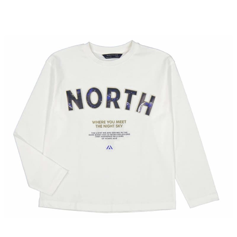 Camiseta manga larga "north" nata - Imagen 1