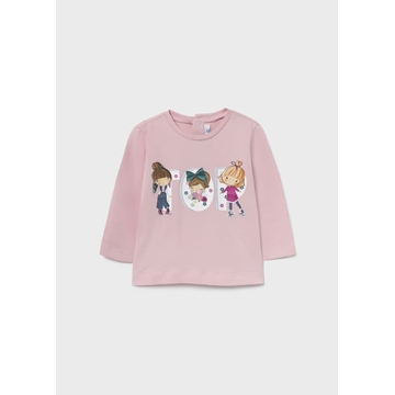 Camiseta manga larga rosa - Imagen 1