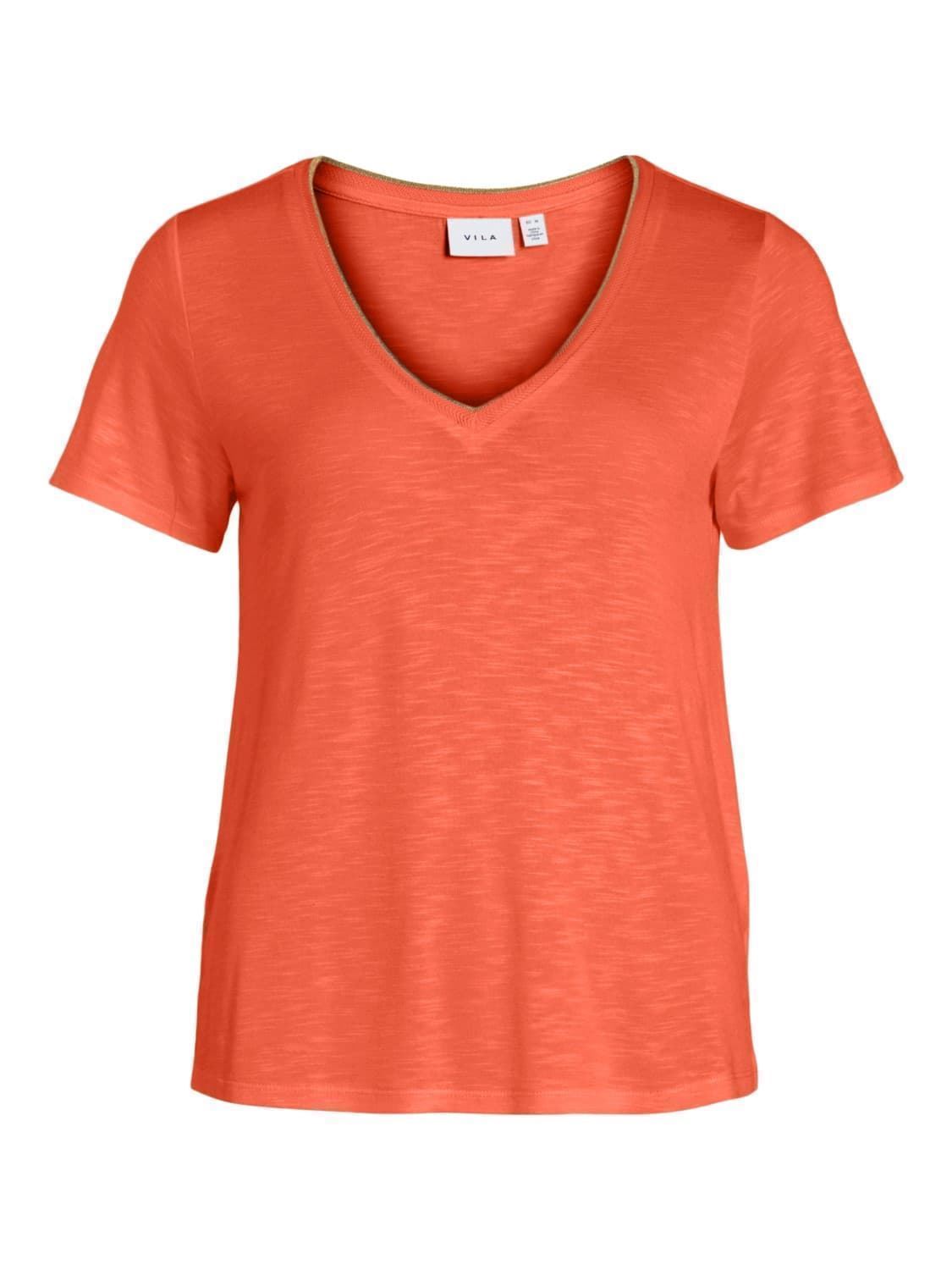 Camiseta naranja vinoel - Imagen 3