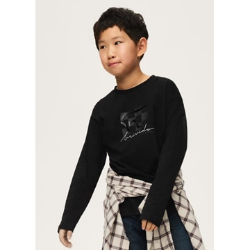 Camiseta print negro - Imagen 1