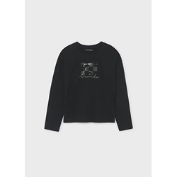 Camiseta print negro - Imagen 2