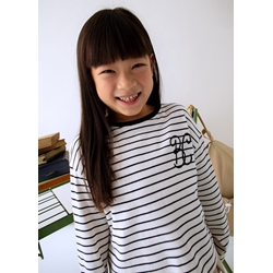 Camiseta rayas marino - Imagen 1