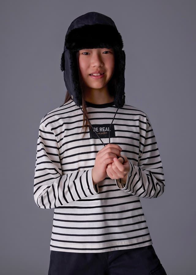Camiseta rayas oversize - Imagen 1