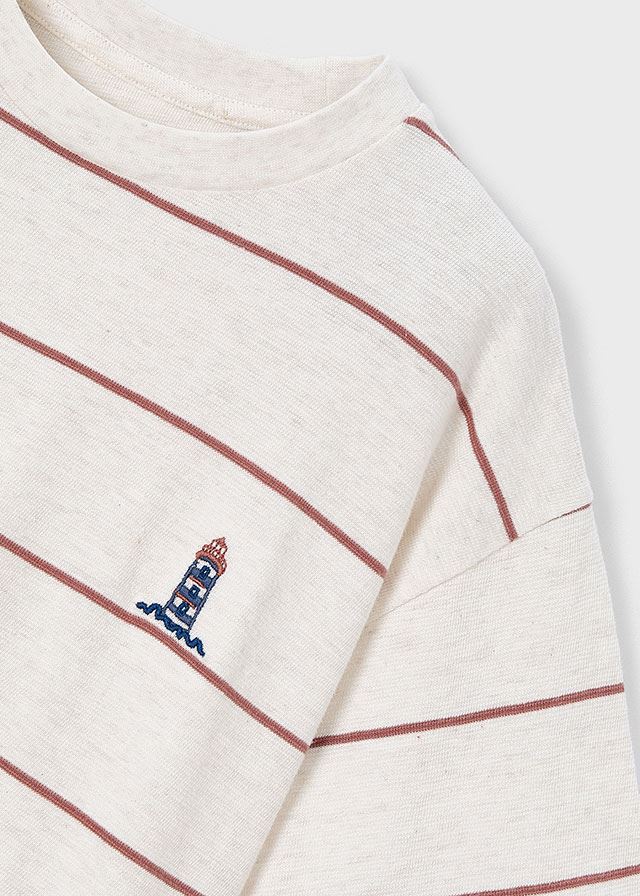 Camiseta rayas roja - Imagen 4