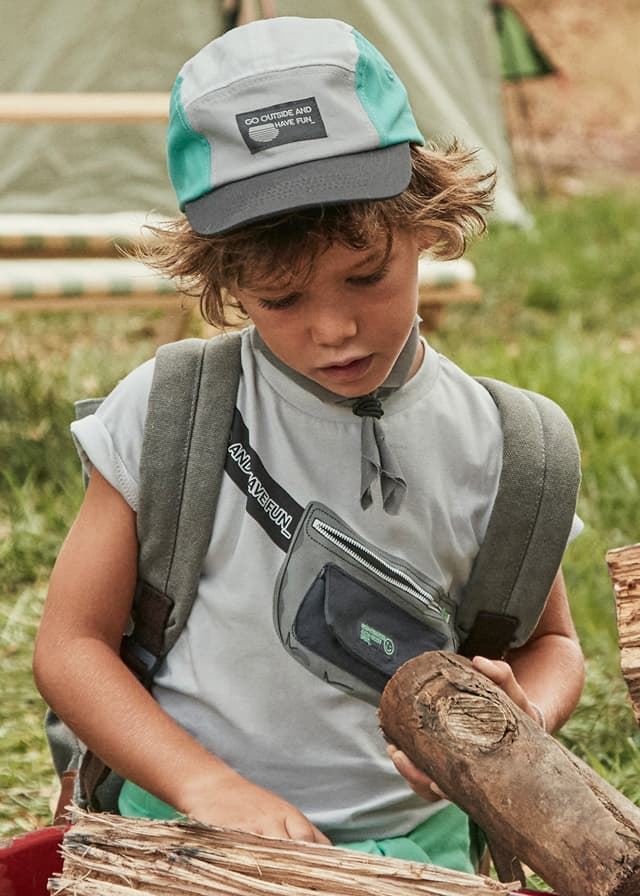 Camiseta riñonera gris - Imagen 1