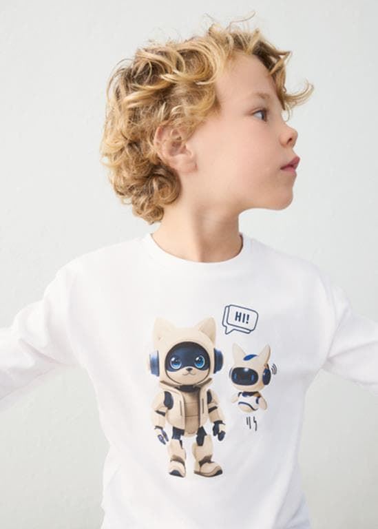 Camiseta robot nata - Imagen 1