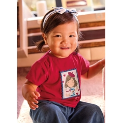 Camiseta roja con diadema - Imagen 1