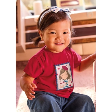 Camiseta roja con diadema - Imagen 1