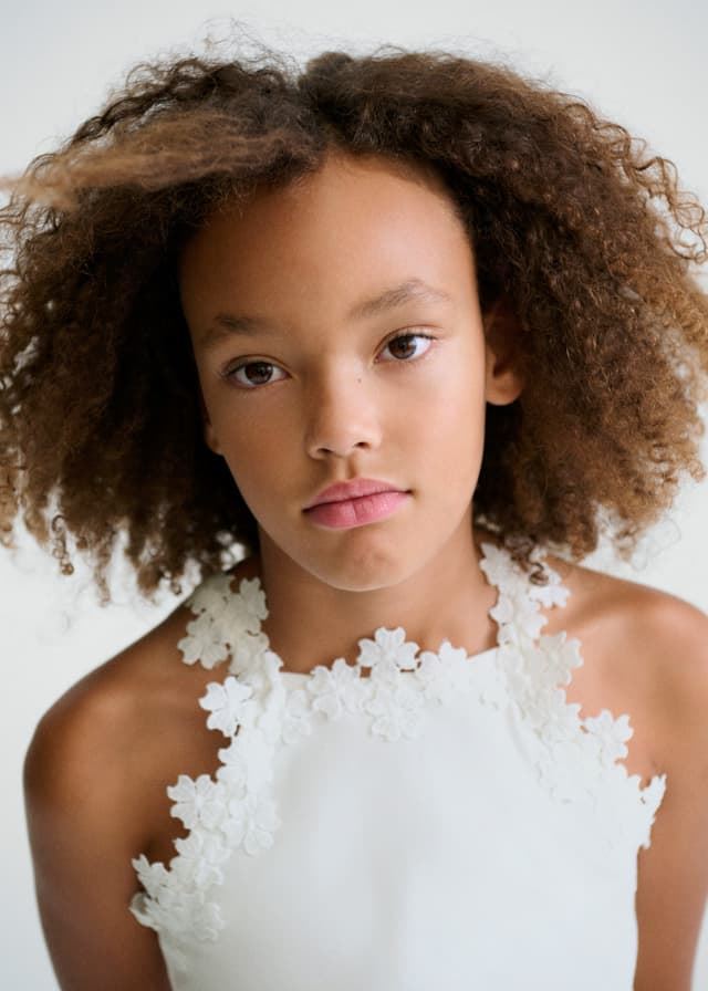 Camiseta tirantes guipur blanco - Imagen 1