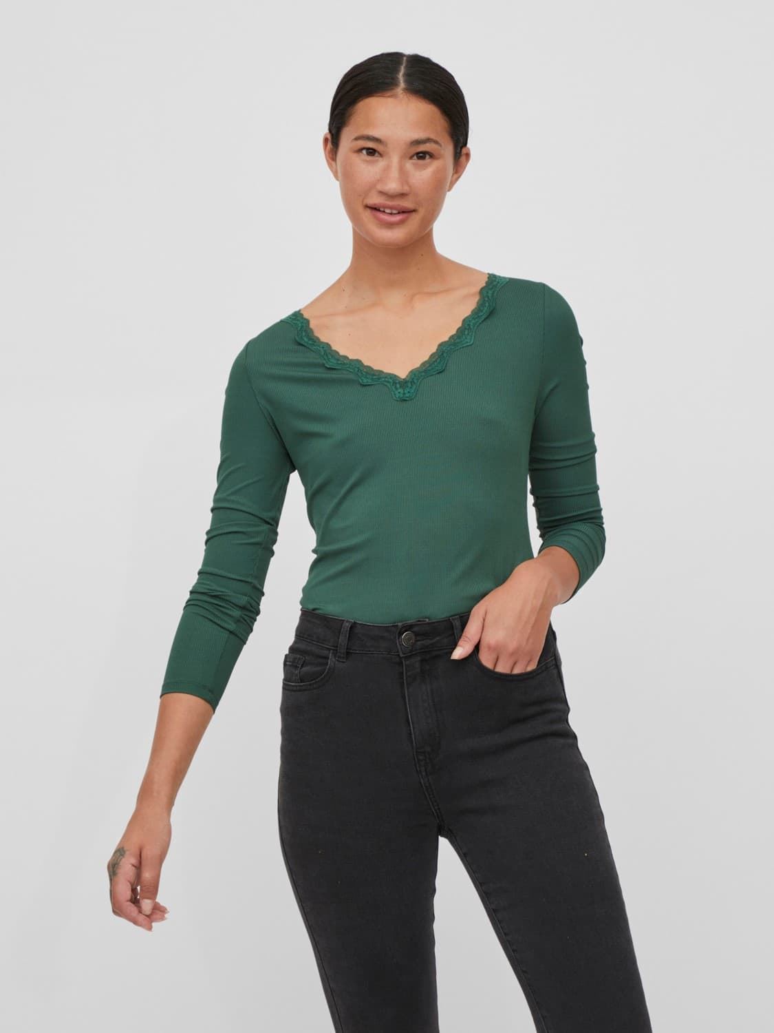 Camiseta verde Vizetty - Imagen 1