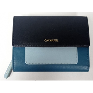 Cartera piel azul - Imagen 1