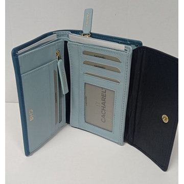 Cartera piel azul - Imagen 2