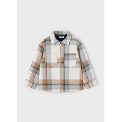 Cazadora cuadros caramelo - Imagen 1