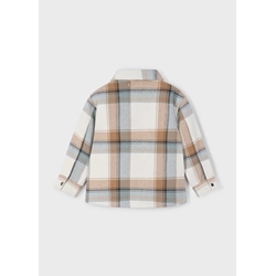 Cazadora cuadros caramelo - Imagen 2