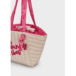 Cesta playa geranio - Imagen 2