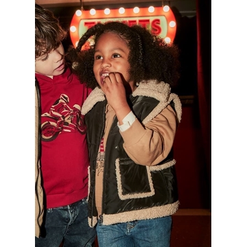 Chaleco contrastes borrego - Imagen 1