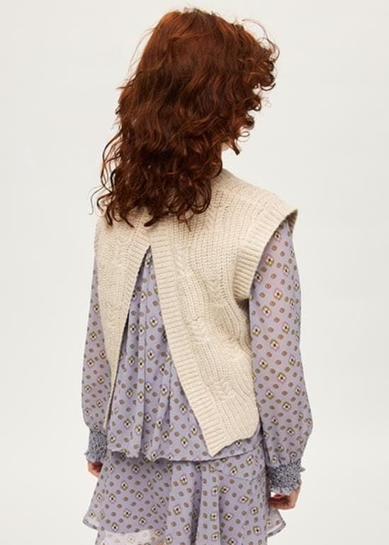 Chaleco tricot humus - Imagen 2