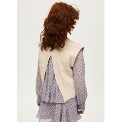 Chaleco tricot humus - Imagen 2