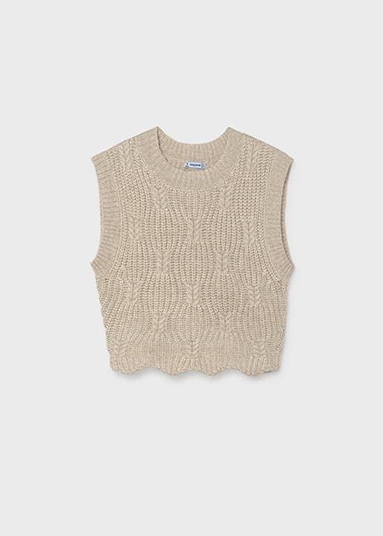 Chaleco tricot humus - Imagen 3