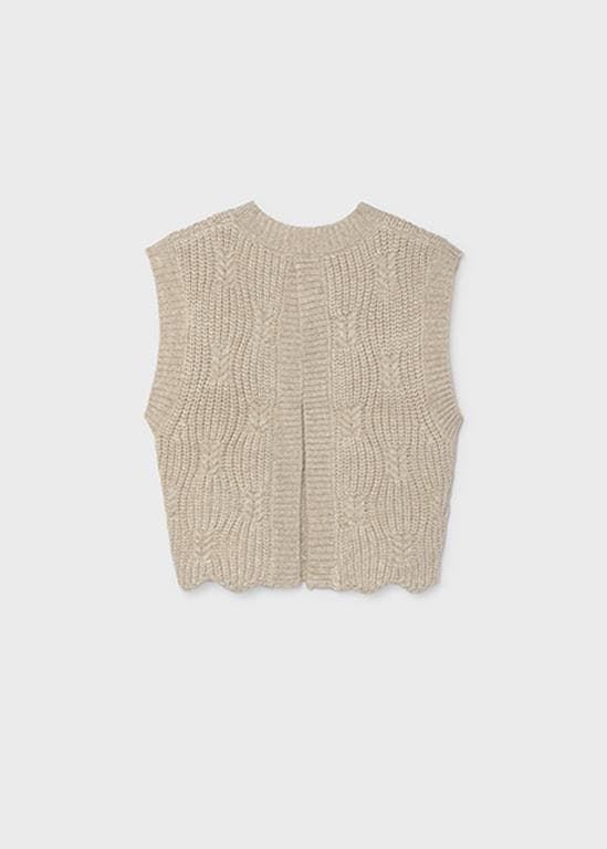 Chaleco tricot humus - Imagen 4