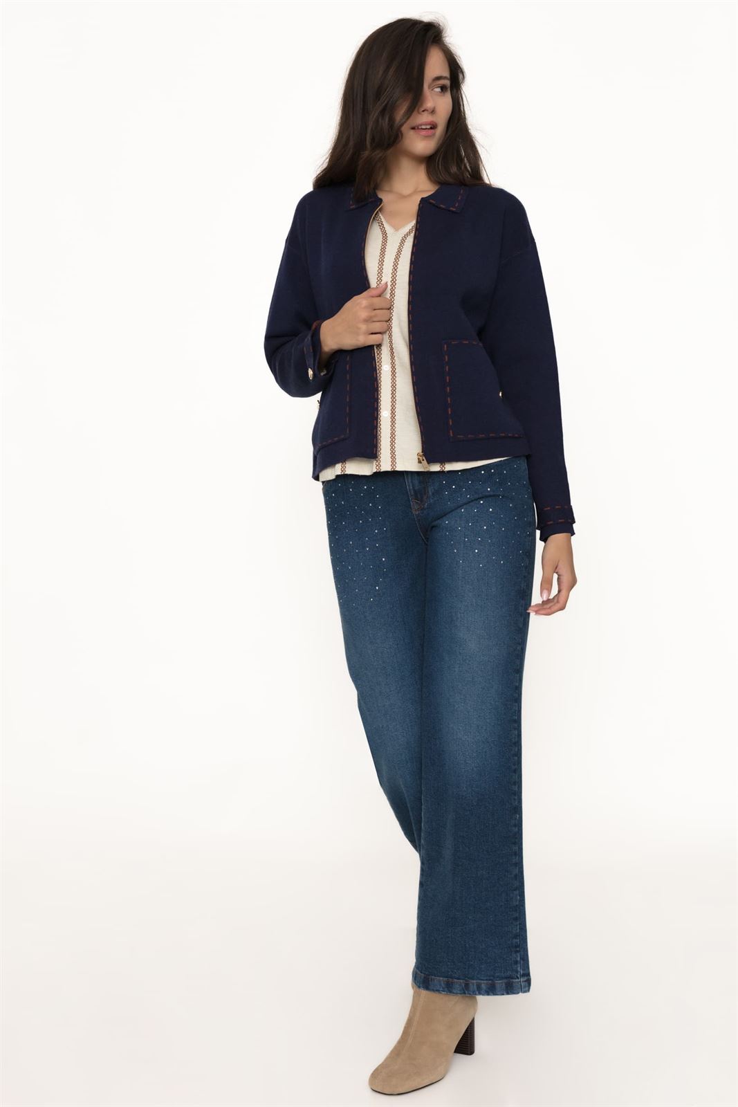 Chaqueta Ethel marino - Imagen 2