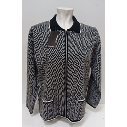 Chaqueta jacquard negro - Imagen 1