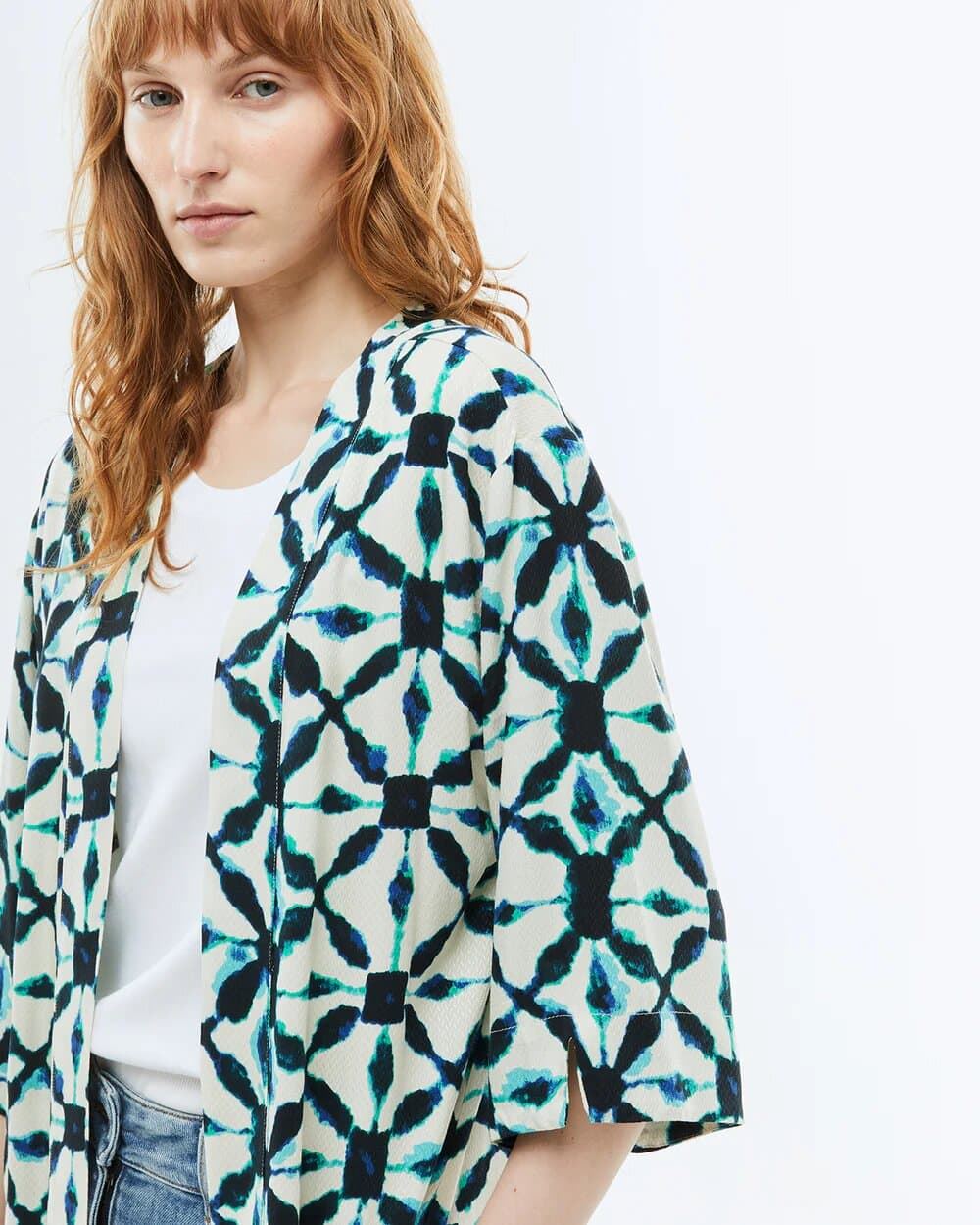 Chaqueta-kimono azul - Imagen 4