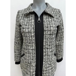 Chaqueta negra cremallera - Imagen 1