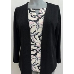 Chaqueta-top negro - Imagen 1