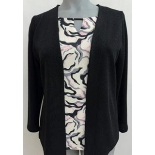 Chaqueta-top negro - Imagen 1