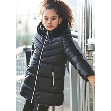 Chaquetón largo negro - Imagen 1