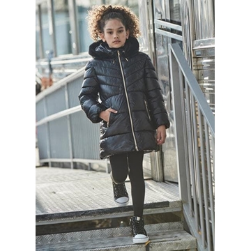 Chaquetón largo negro - Imagen 2