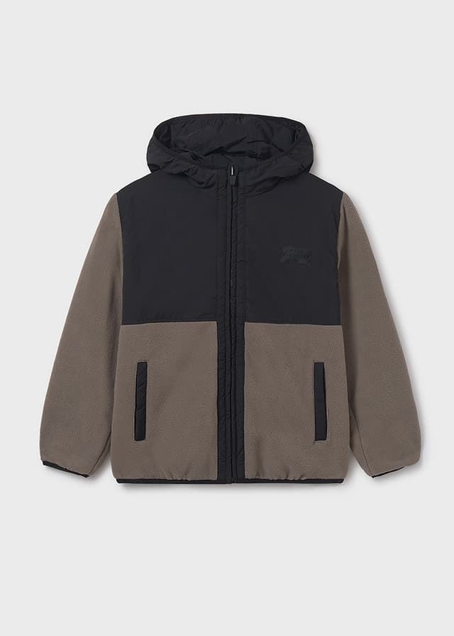 Chaquetón reversible negro-lodo - Imagen 2