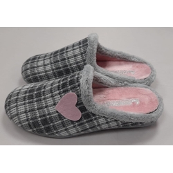 Chinela ceniza-rosa corazón - Imagen 2