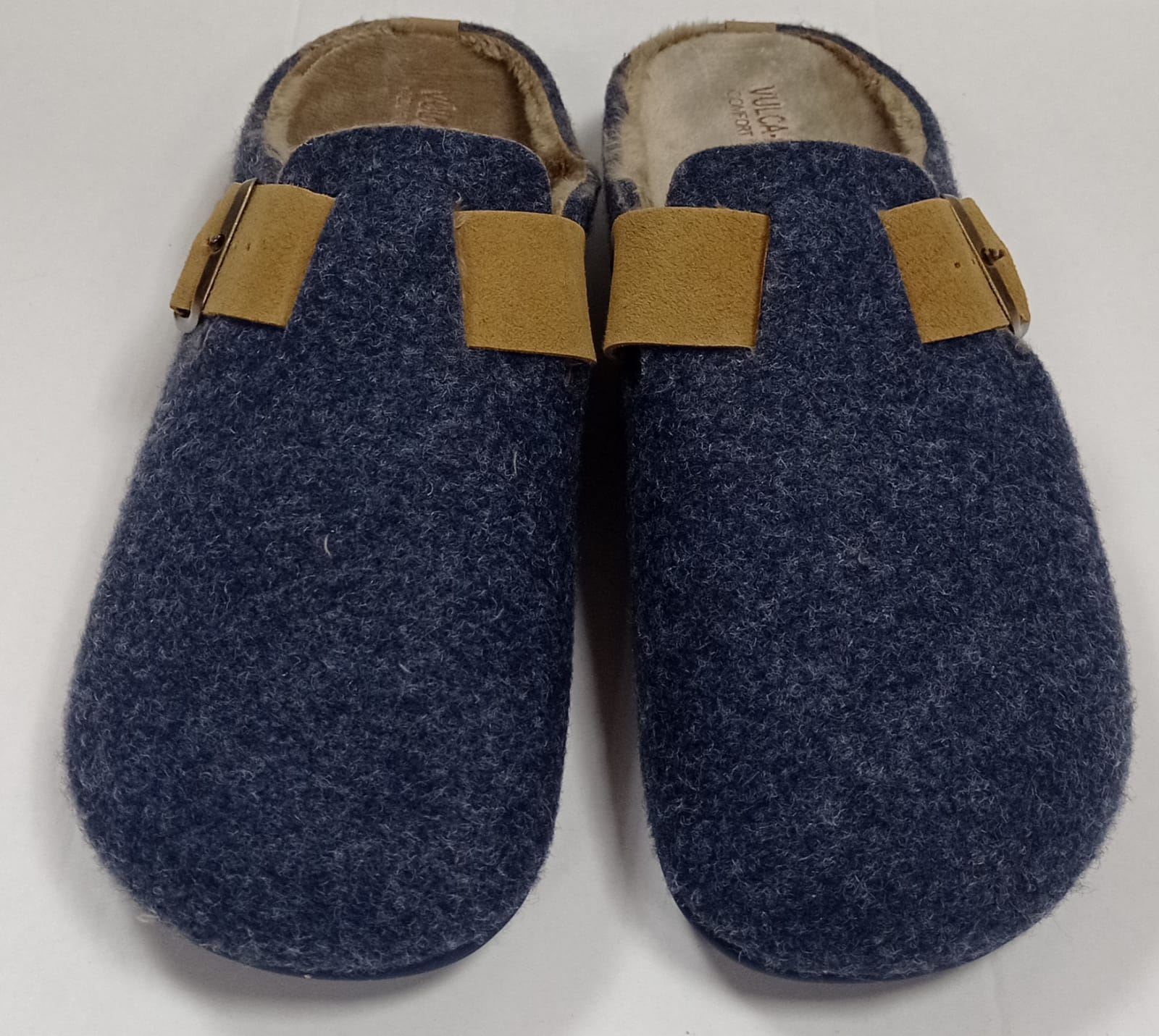 Chinela hebilla marino-caramelo - Imagen 1