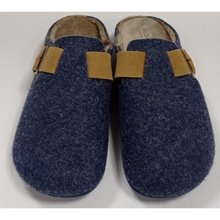 Chinela hebilla marino-caramelo - Imagen 1