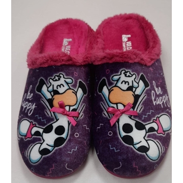 Chinela vaquita morado-fucsia - Imagen 1
