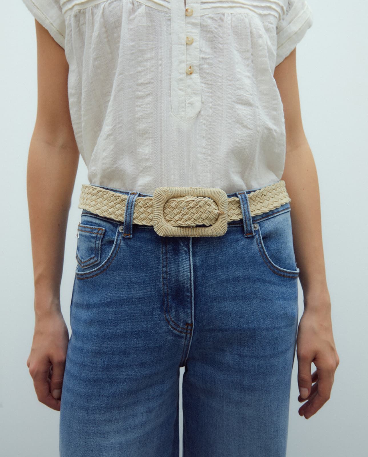 Cinturón beige - Imagen 1