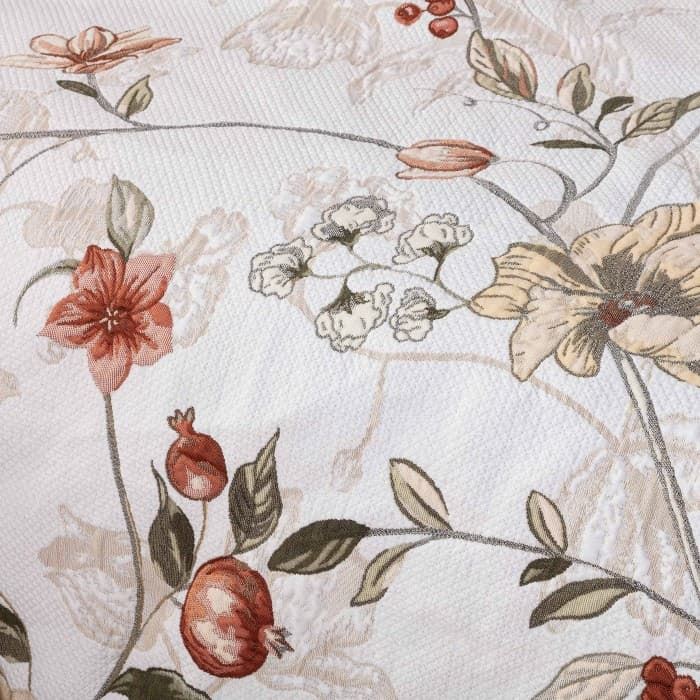 Colcha  jacquard floral beige - Coquette - Imagen 2
