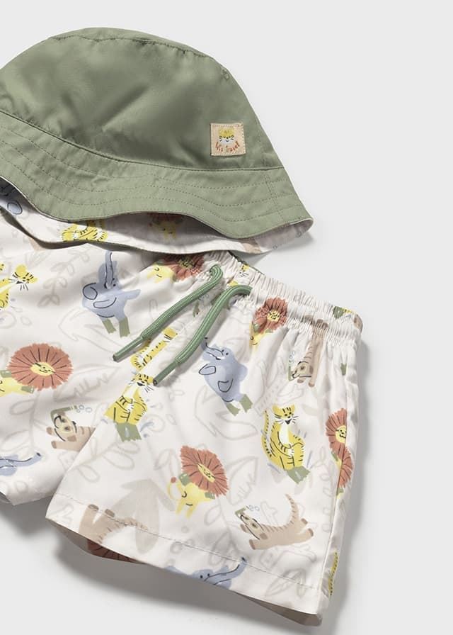 Conjunto bañador y gorro lienzo - Imagen 3