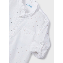 Conjunto bermuda-camisa manga larga marino - Imagen 2