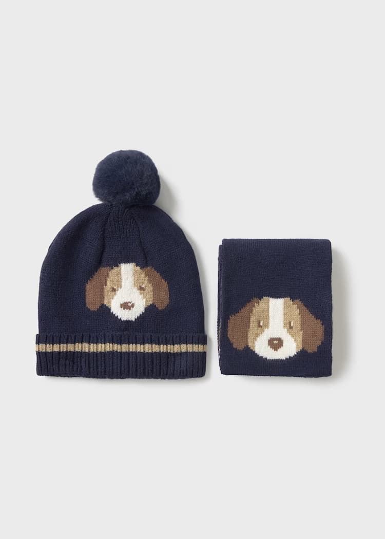 Conjunto gorro-bufanda noche - Imagen 1
