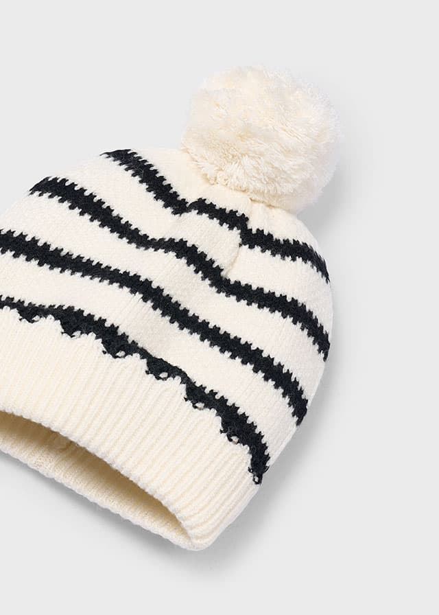 Conjunto gorro-bufanda rayas macchiato - Imagen 2