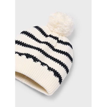 Conjunto gorro-bufanda rayas macchiato - Imagen 2