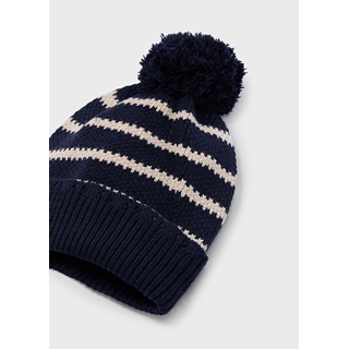 Conjunto gorro-bufanda rayas marino - Imagen 2