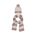Conjunto gorro-bufanda rayas rosado - Imagen 1