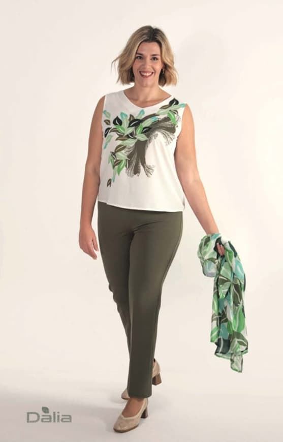Conjunto kaki Dalia - Imagen 2